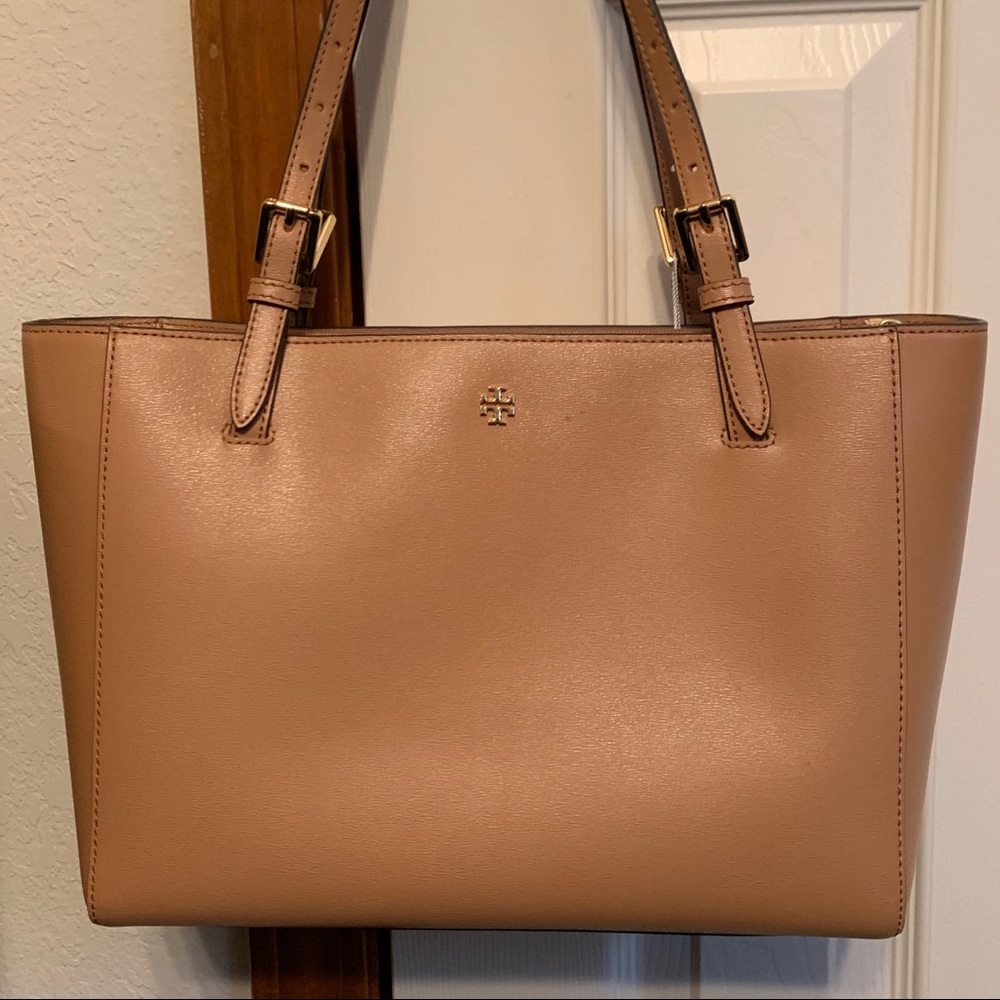 New Tory Burch Parker tote small cardamom